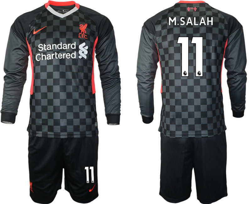 Men 2021 Liverpool away long sleeves #11 soccer jerseys